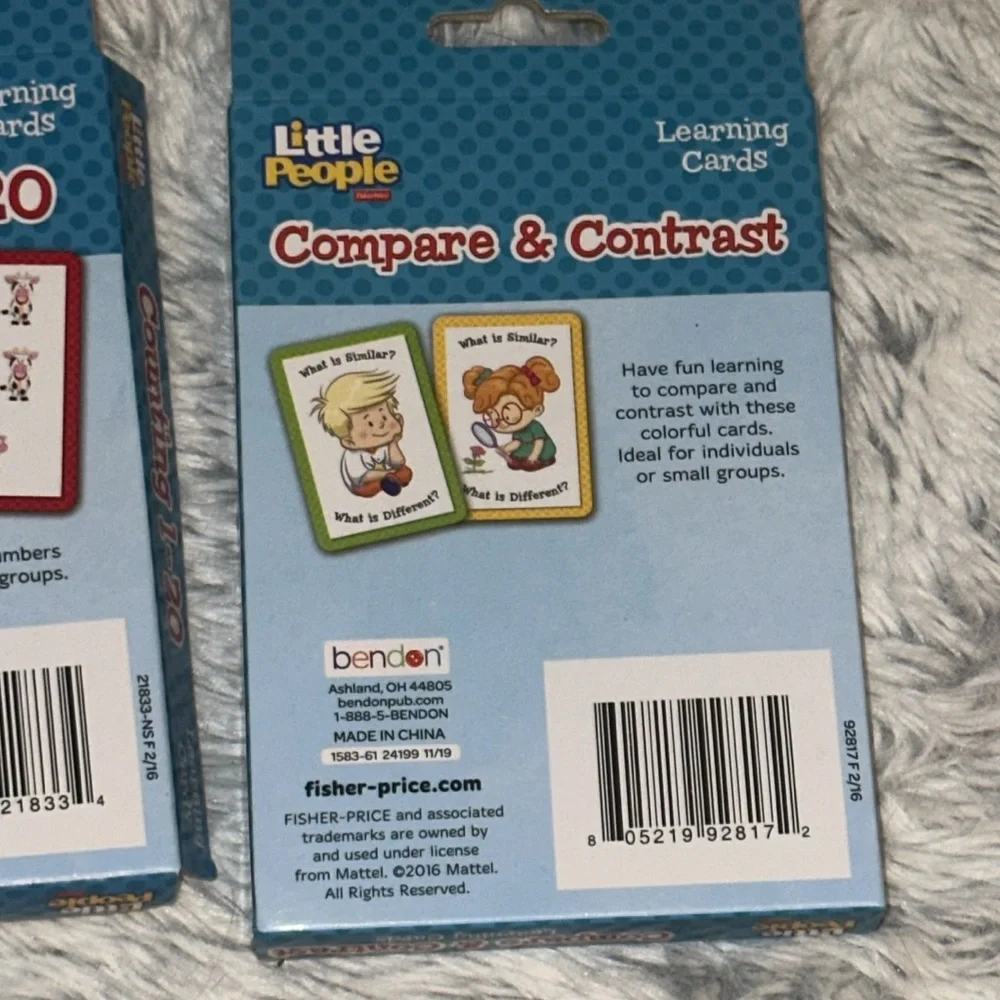 Fisher Price Little People l‎ Learning Card Game Ages 4-7